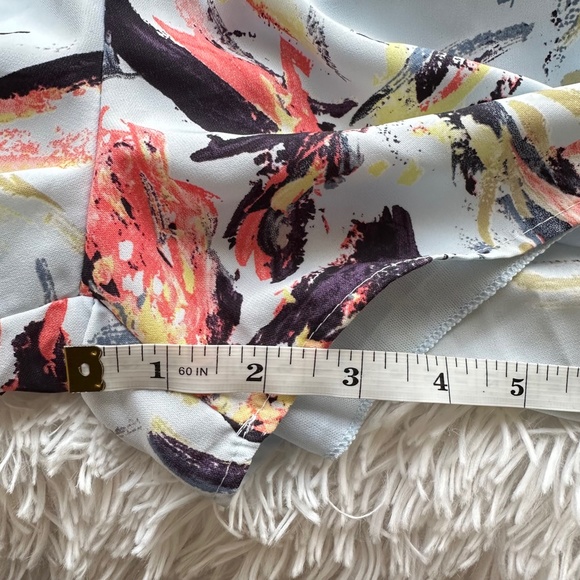 NWT LULU'S Parasio Light Blue Floral Romper With Tie Kimono Size Small S - Picture 9 of 11